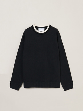 Men's Vintage terry cashmere crew neck 詳細画像