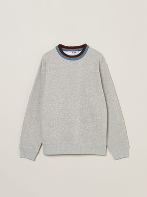 Men's Vintage terry cashmere crew neck 詳細画像