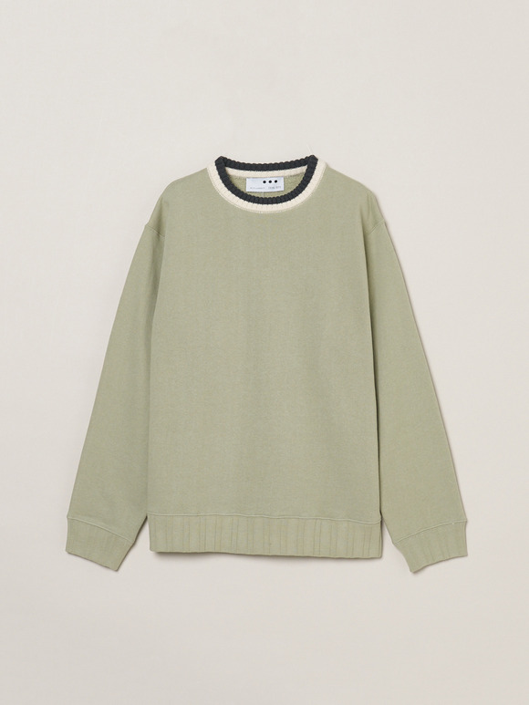 Men's Vintage terry  cashmere crew neck