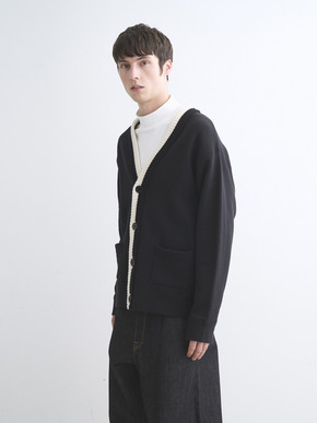 Men's Vintage terry cashmere cardigan 詳細画像