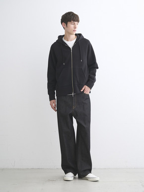 Men's Vintage terry zip hoodie 詳細画像