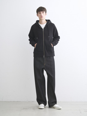Men's Vintage terry zip hoodie 詳細画像