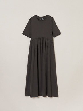 Long staple yarn gather dress 詳細画像