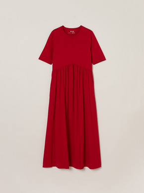 Long staple yarn gather dress 詳細画像