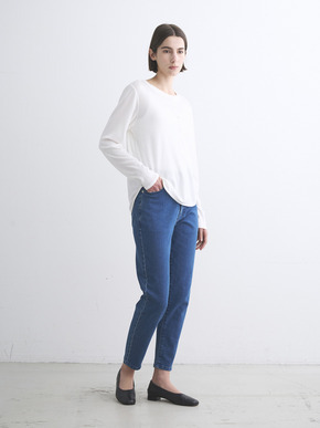 Denim cigarette pants 詳細画像