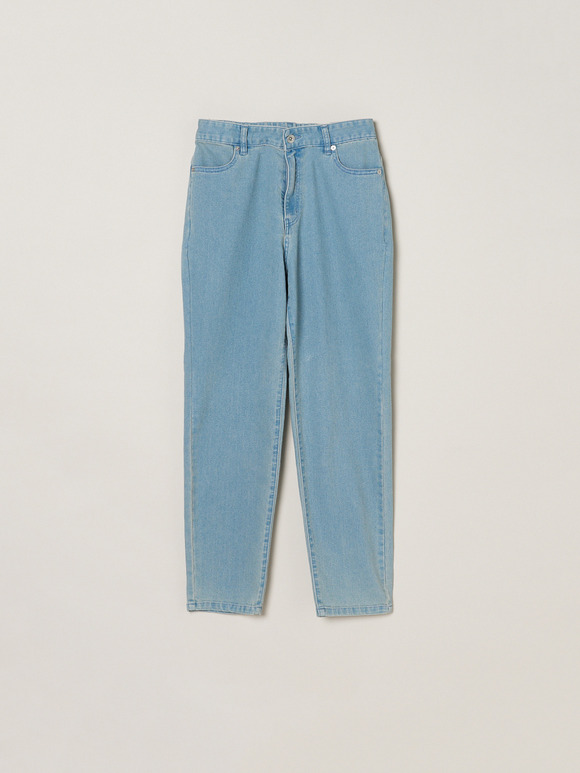 Denim cigarette pants