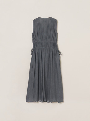 Air denim gather dress 詳細画像