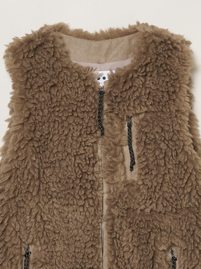 Ecopel fur long vest 詳細画像