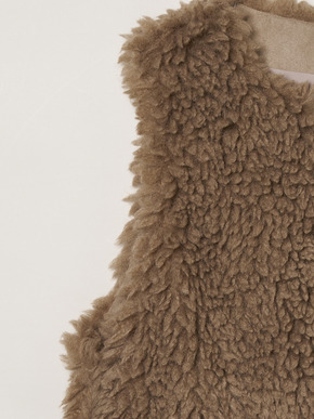 Ecopel fur long vest 詳細画像