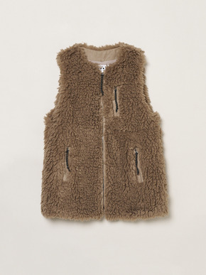 Ecopel fur long vest 詳細画像