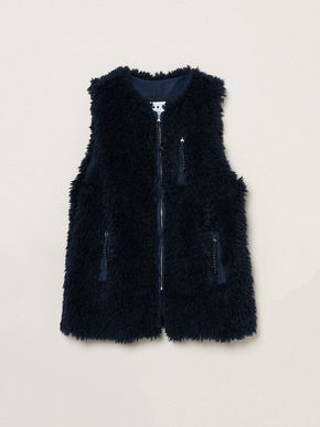 Ecopel fur long vest 詳細画像
