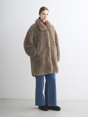 Ecopel fur middle coat 詳細画像