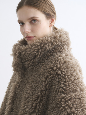 Ecopel fur middle coat 詳細画像