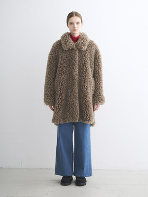 Ecopel fur middle coat 詳細画像