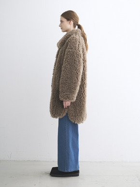 Ecopel fur middle coat 詳細画像