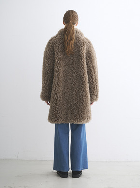 Ecopel fur middle coat 詳細画像