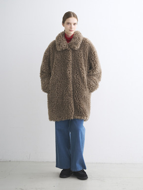 Ecopel fur middle coat 詳細画像