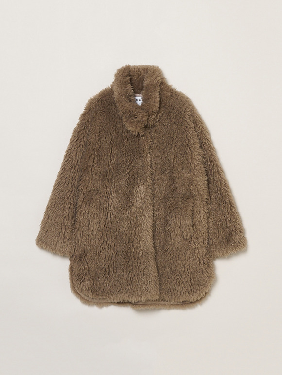 Ecopel fur middle coat