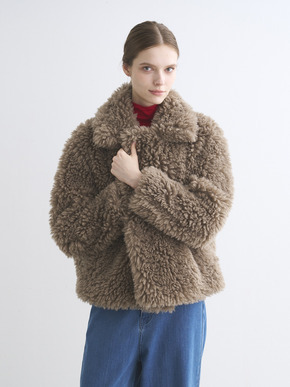 Ecopel fur peacoat 詳細画像