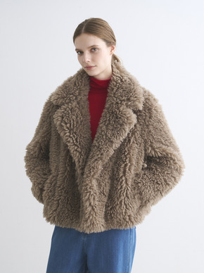 Ecopel fur peacoat 詳細画像