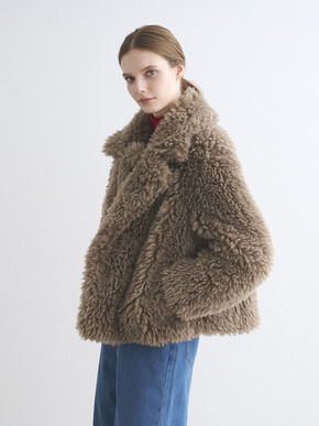 Ecopel fur peacoat 詳細画像