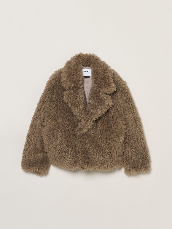 Ecopel fur peacoat