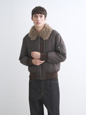 Men's ECOPEL BOA Bomber jacket 詳細画像
