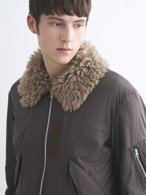 Men's ECOPEL BOA Bomber jacket 詳細画像