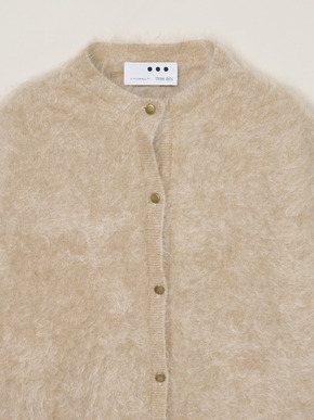 Fur cashmere vest cardigan 詳細画像