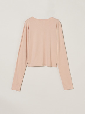 Sueded jersey too long sleeve tops 詳細画像