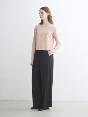 Sueded jersey too long sleeve tops 詳細画像