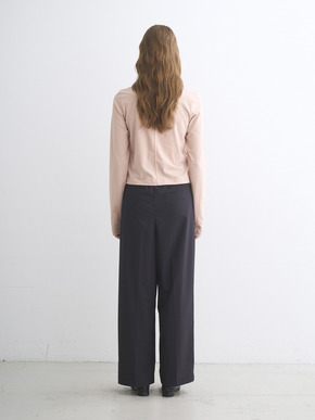 Sueded jersey too long sleeve tops 詳細画像