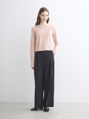 Sueded jersey too long sleeve tops 詳細画像