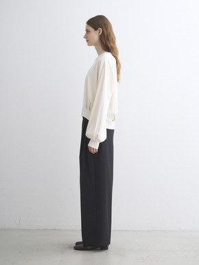 Sueded jersey volume tops 詳細画像