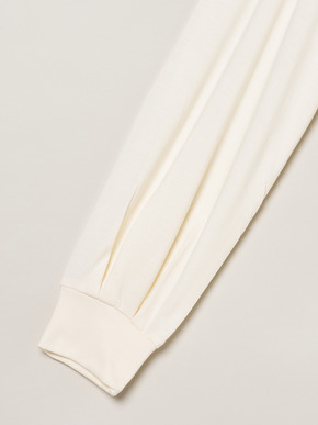 Sueded jersey volume tops 詳細画像