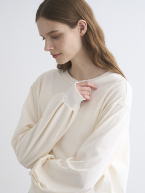 Sueded jersey volume tops 詳細画像