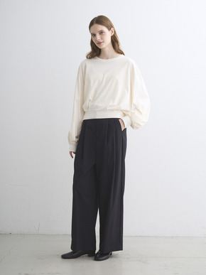Sueded jersey volume tops 詳細画像