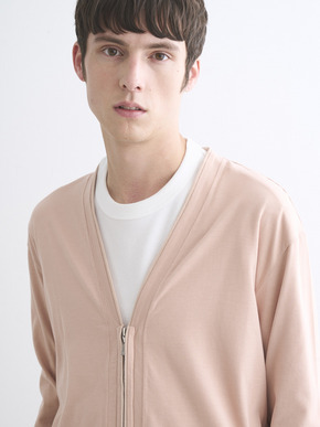 Men's Sueded jersey cardigan 詳細画像