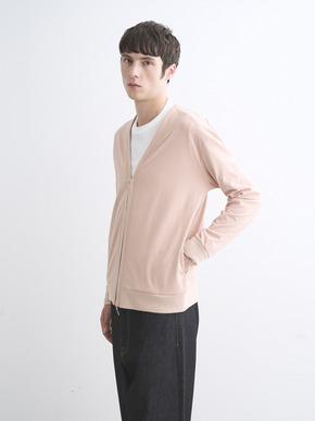 Men's Sueded jersey cardigan 詳細画像