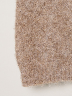 Cloudy shaggy argyle boxy tops 詳細画像