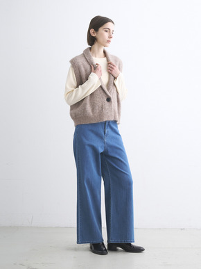 Brushed mohair gillet 詳細画像