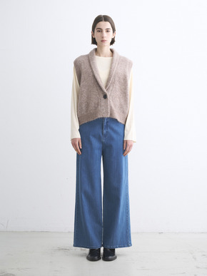 Brushed mohair gillet 詳細画像
