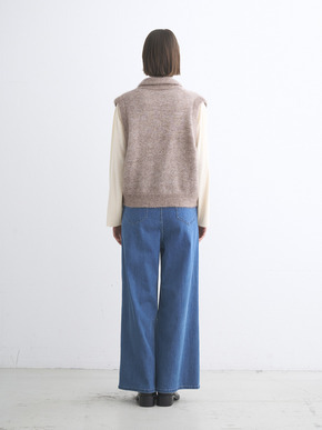 Brushed mohair gillet 詳細画像