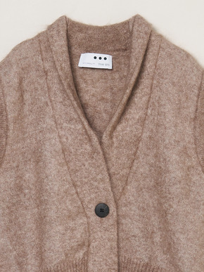 Brushed mohair gillet 詳細画像