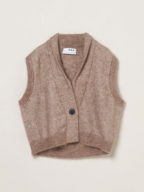 Brushed mohair gillet 詳細画像