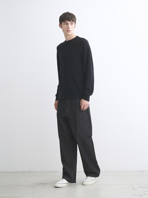 Men's Honeycomb cashmere crew neck 詳細画像