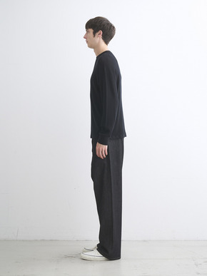 Men's Honeycomb cashmere crew neck 詳細画像
