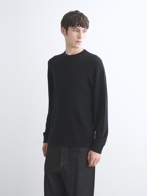 Men's Honeycomb cashmere crew neck 詳細画像
