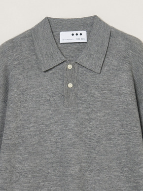 Men's Honeycomb cashmere polo shirt 詳細画像