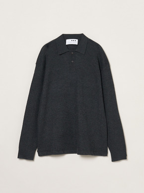 Men's Honeycomb cashmere polo shirt 詳細画像